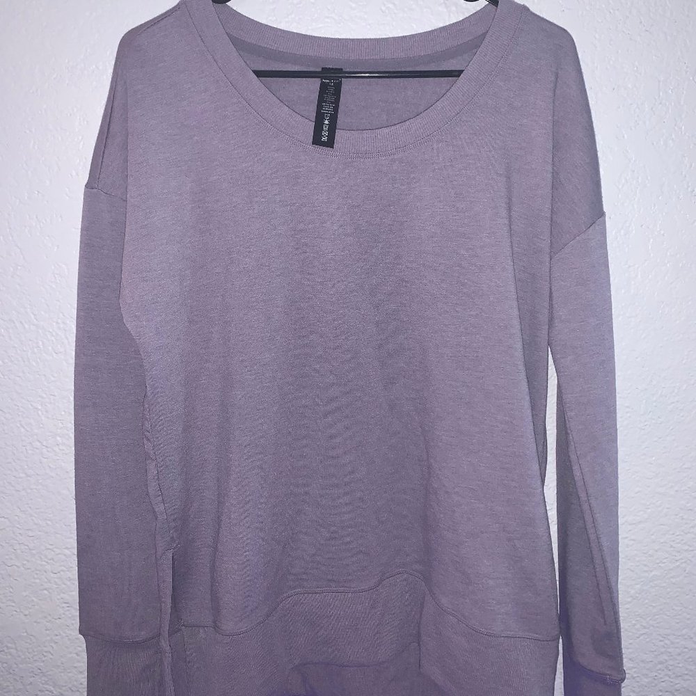 Lilac Long-sleeve Athletic Top